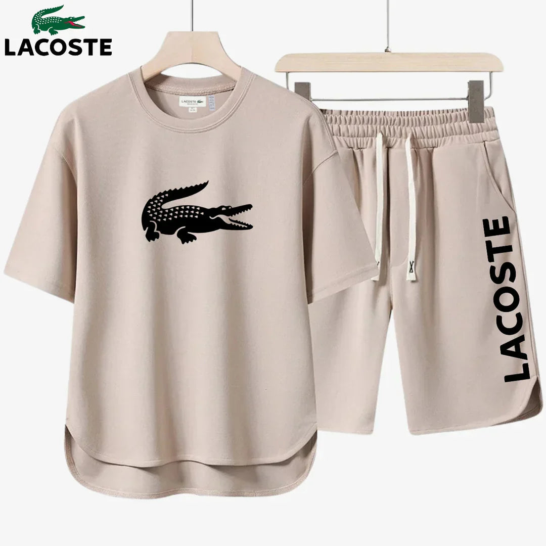 Conjunto de camiseta y pantalones cortos Lacoste™ – Edición 2025