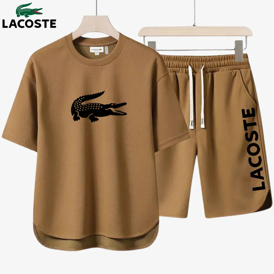 Conjunto de camiseta y pantalones cortos Lacoste™ – Edición 2025