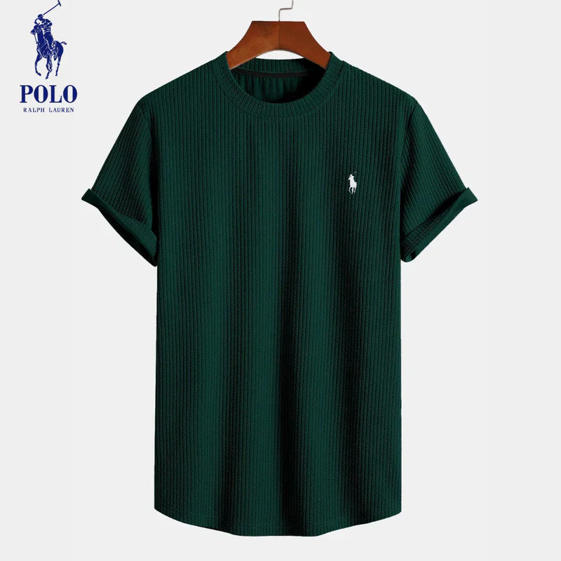Camiseta côtelé premium Ralph Lauren