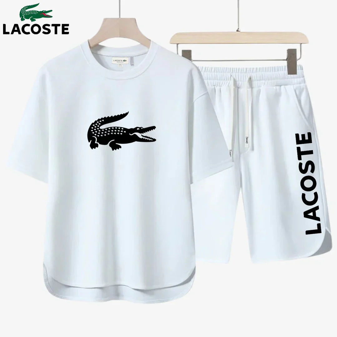 Conjunto de camiseta y pantalones cortos Lacoste™ – Edición 2025