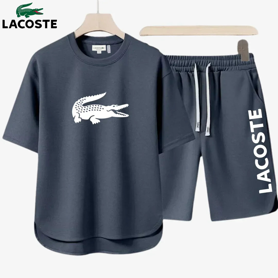 Conjunto de camiseta y pantalones cortos Lacoste™ – Edición 2025