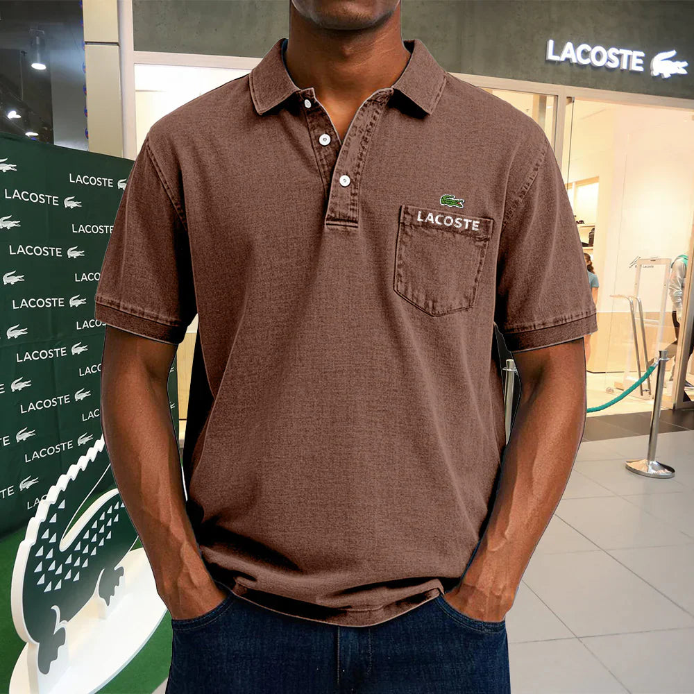 LACOSTE Polo casual vintage de algodón