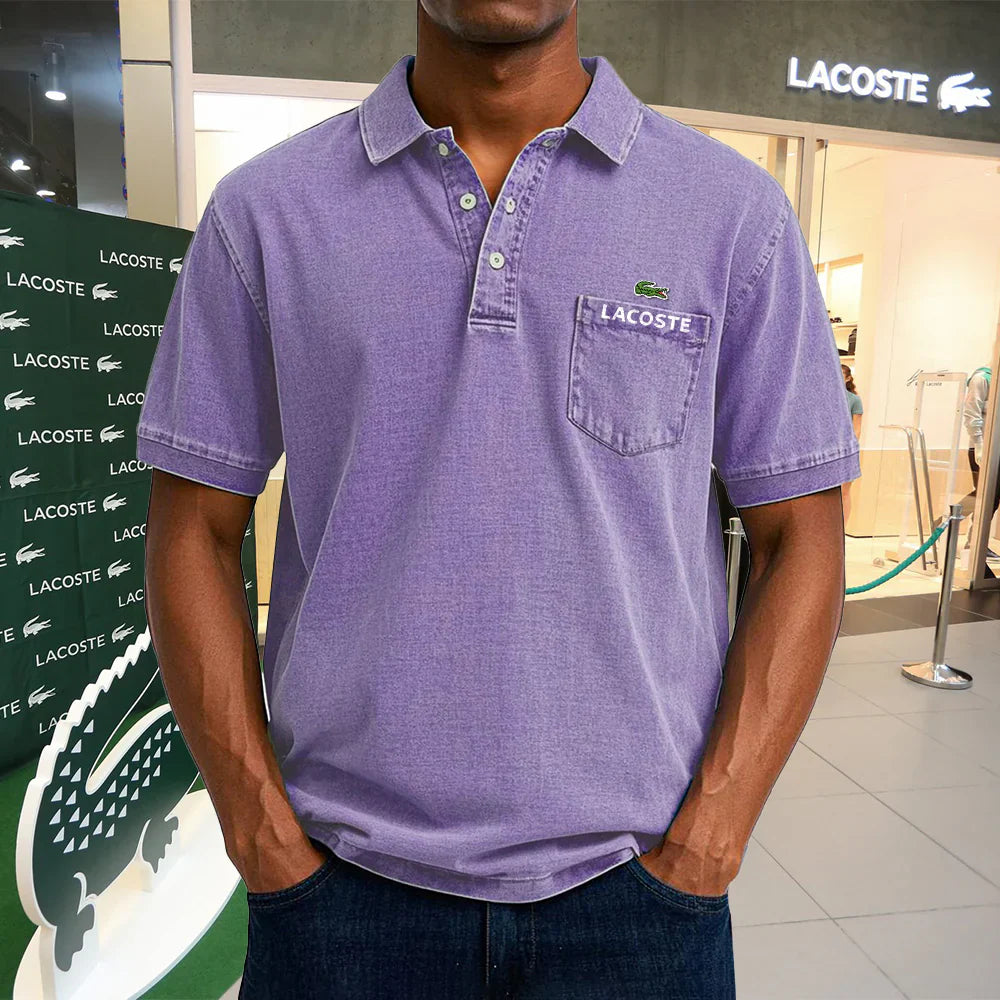 LACOSTE Polo casual vintage de algodón