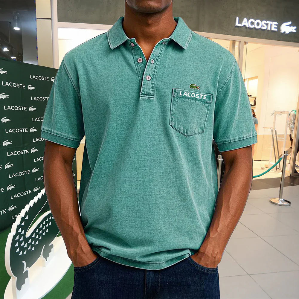 LACOSTE Polo casual vintage de algodón