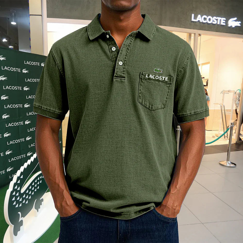 LACOSTE Polo casual vintage de algodón