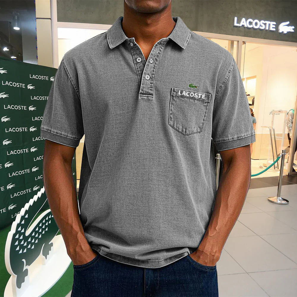 LACOSTE Polo casual vintage de algodón