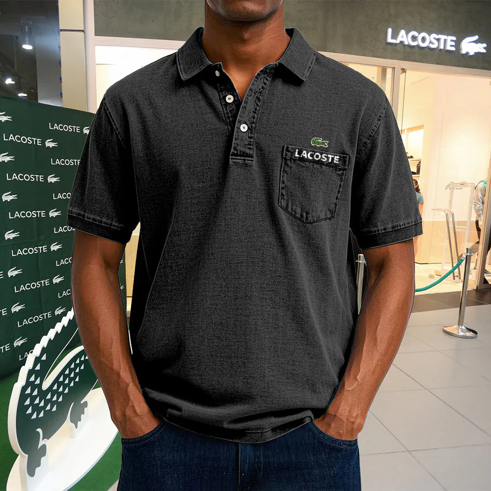 LACOSTE Polo casual vintage de algodón