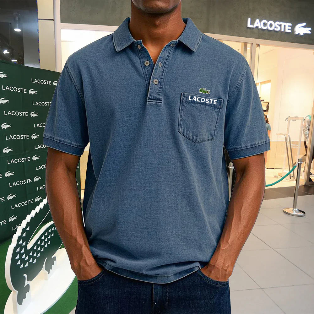 LACOSTE Polo casual vintage de algodón