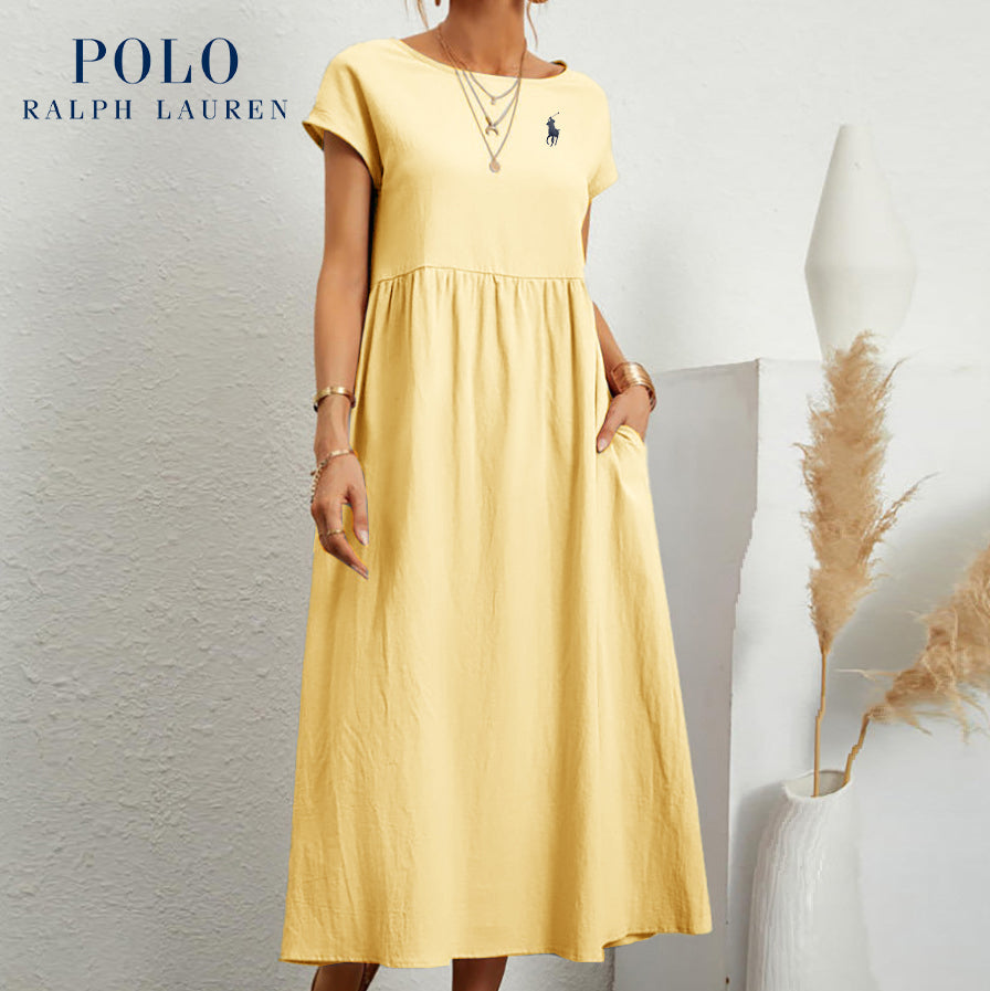 RL – Robe Élégante Femme en Coton et Lin | Legère &amp; Chic