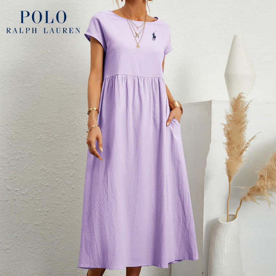 RL – Robe Élégante Femme en Coton et Lin | Legère &amp; Chic