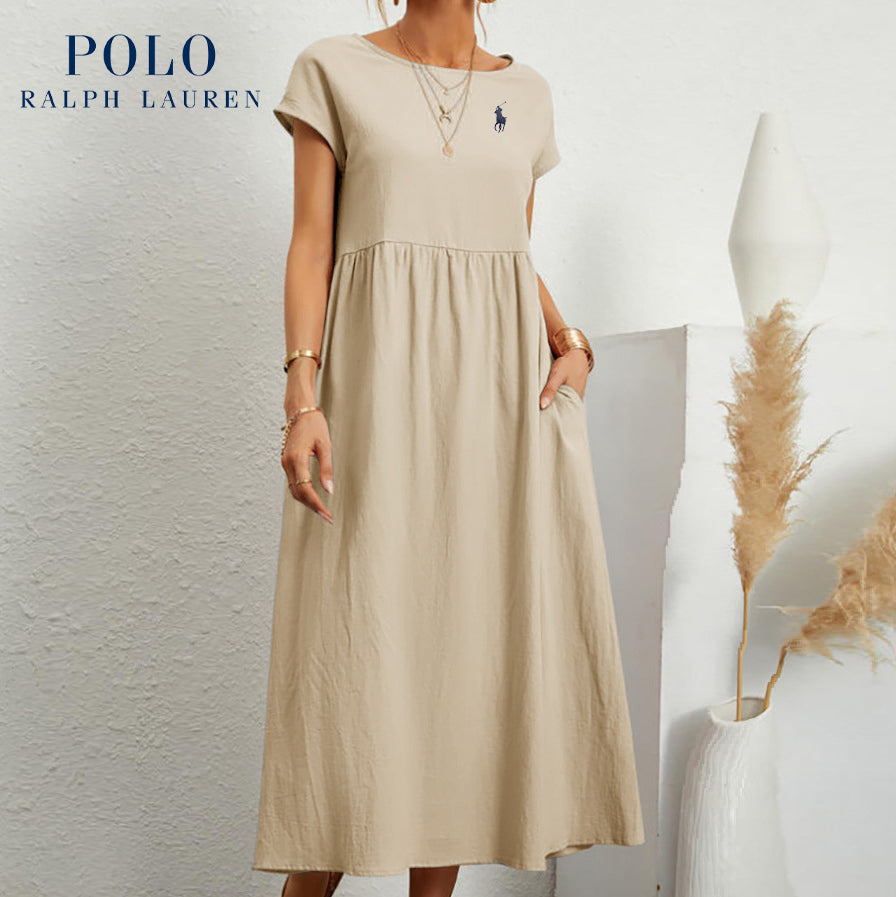 RL – Robe Élégante Femme en Coton et Lin | Legère &amp; Chic