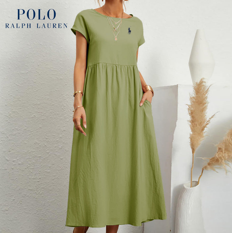 RL – Robe Élégante Femme en Coton et Lin | Legère &amp; Chic
