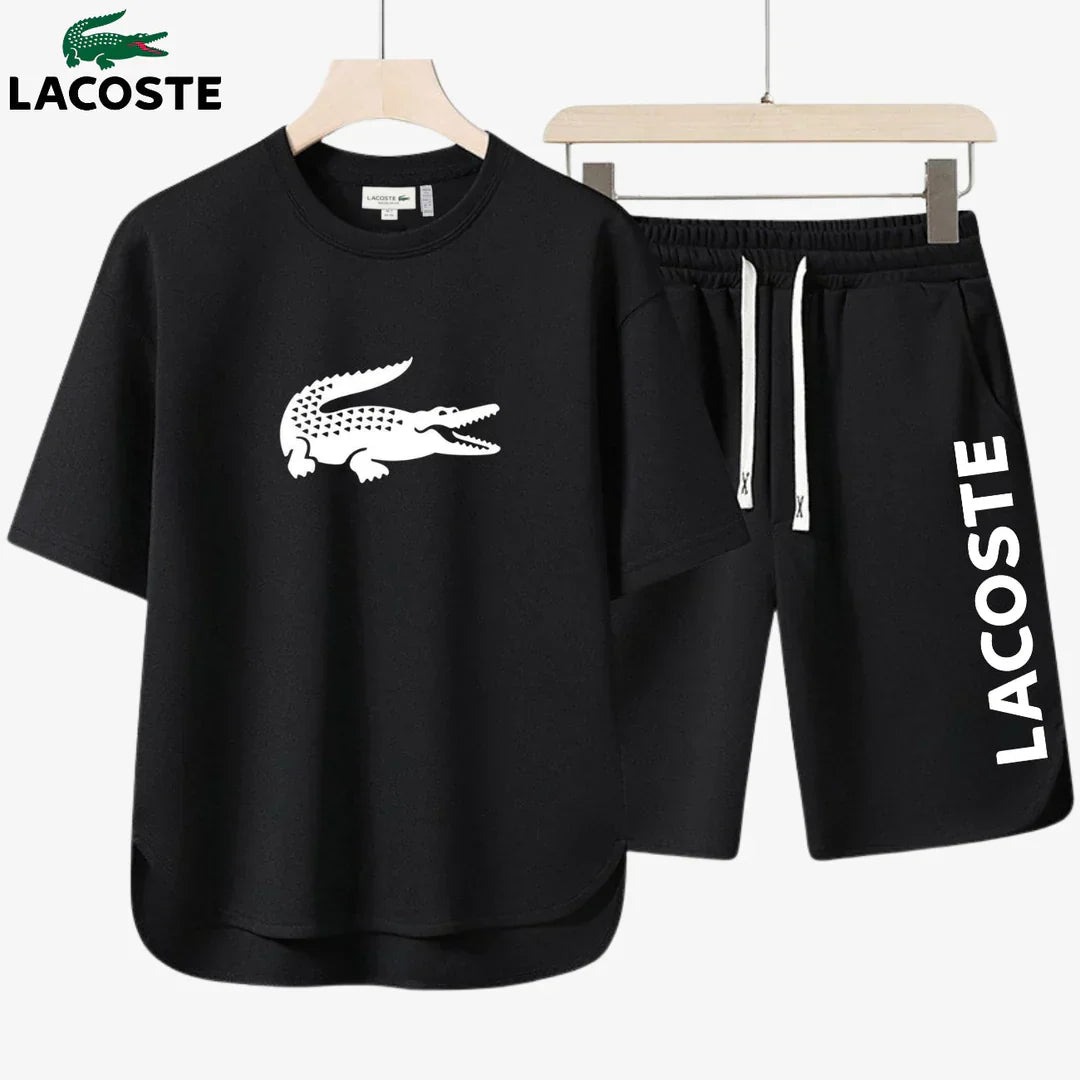 Conjunto de camiseta y pantalones cortos Lacoste™ – Edición 2025