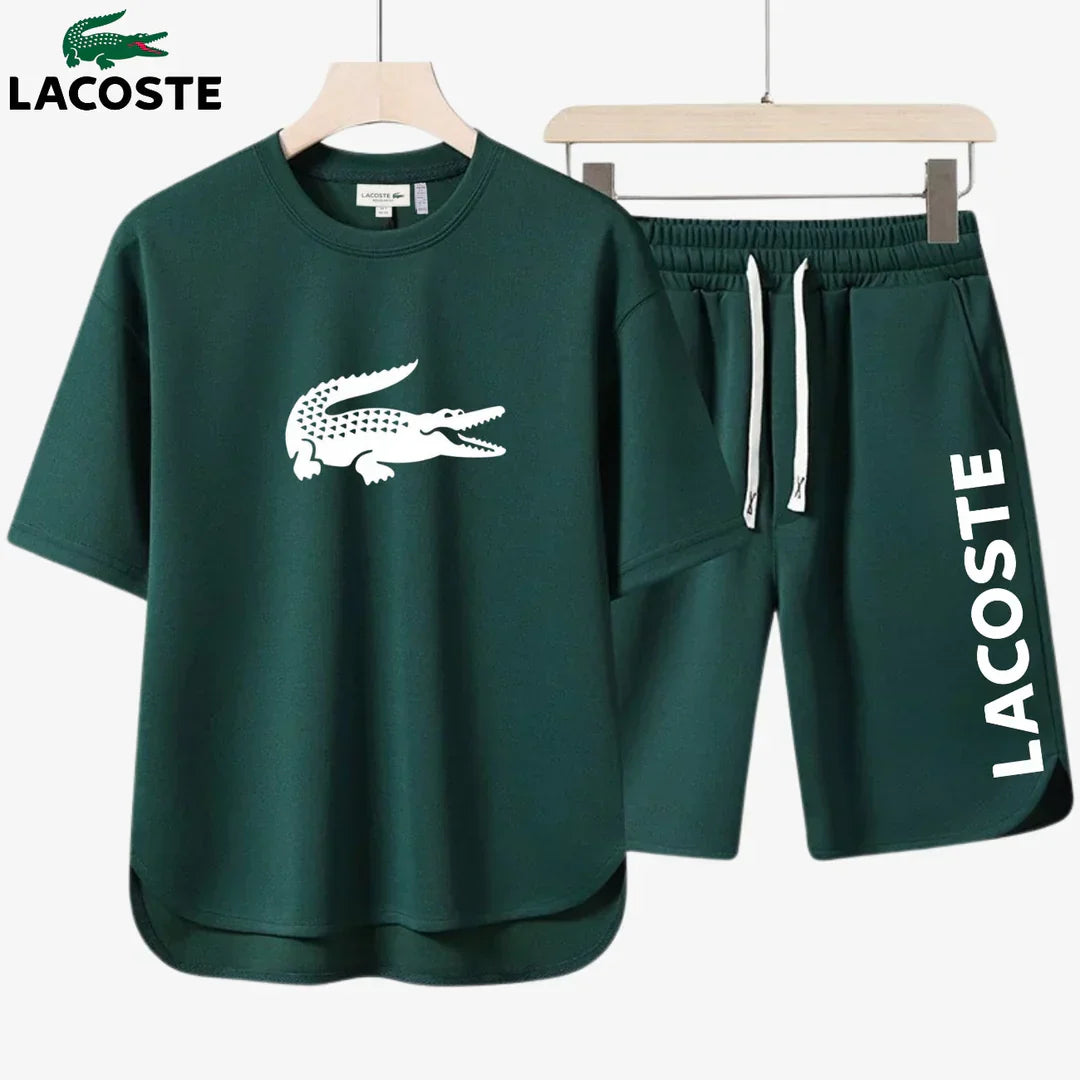 Conjunto de camiseta y pantalones cortos Lacoste™ – Edición 2025