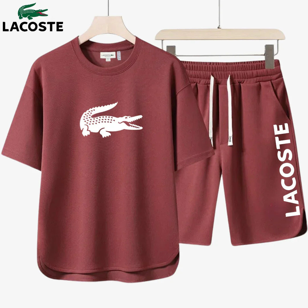 Conjunto de camiseta y pantalones cortos Lacoste™ – Edición 2025