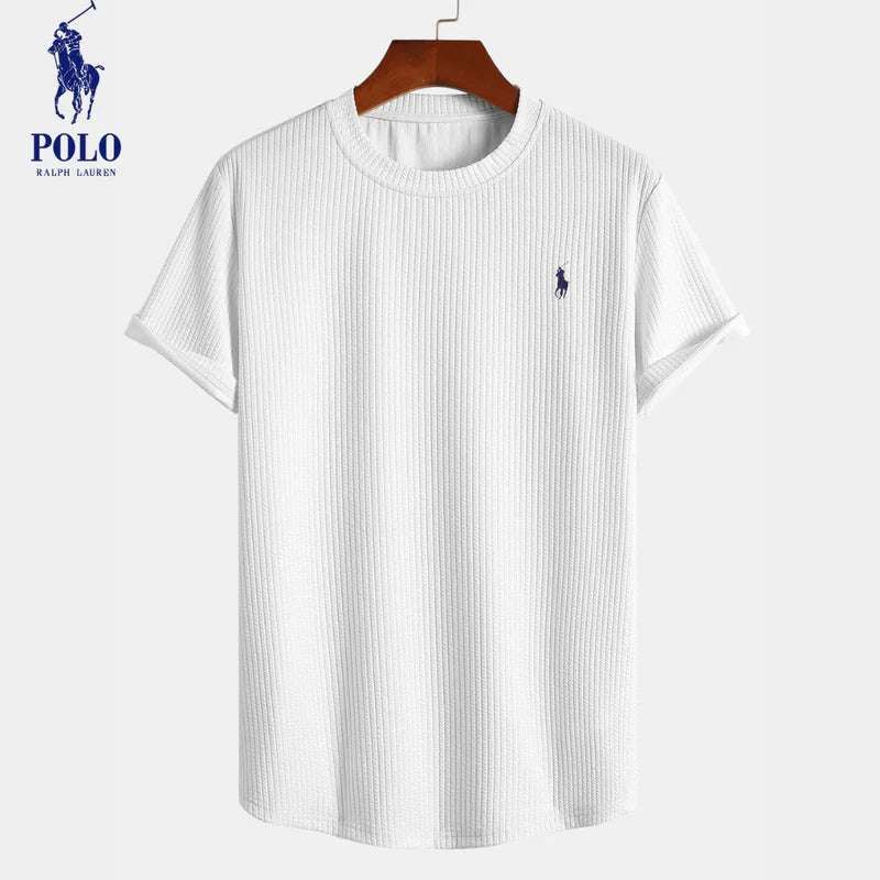 Camiseta côtelé premium Ralph Lauren