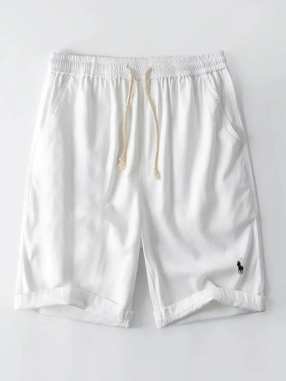 Conjunto de chemise cubaine rayée et short para hombre