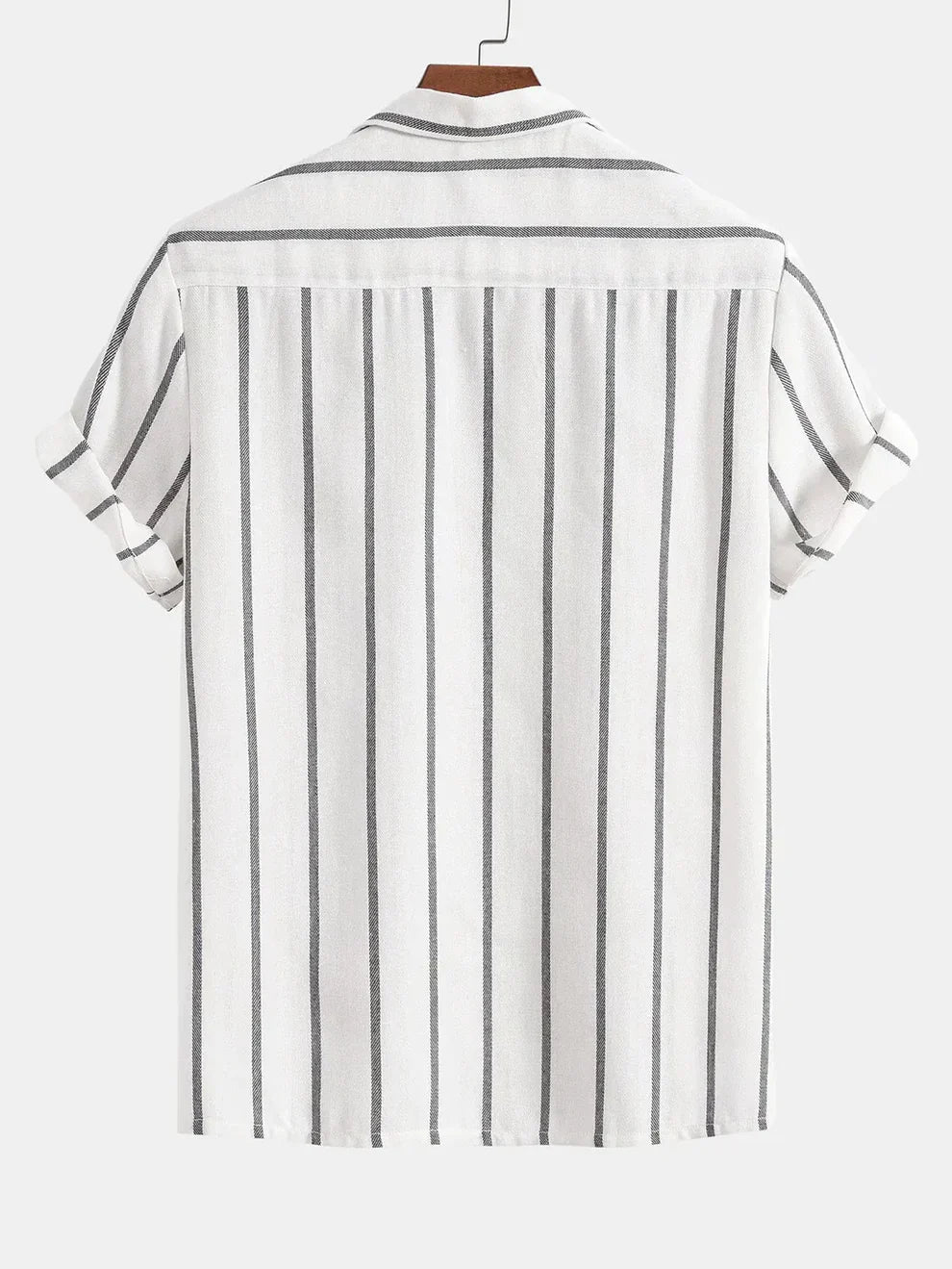 Conjunto de chemise cubaine rayée et short para hombre