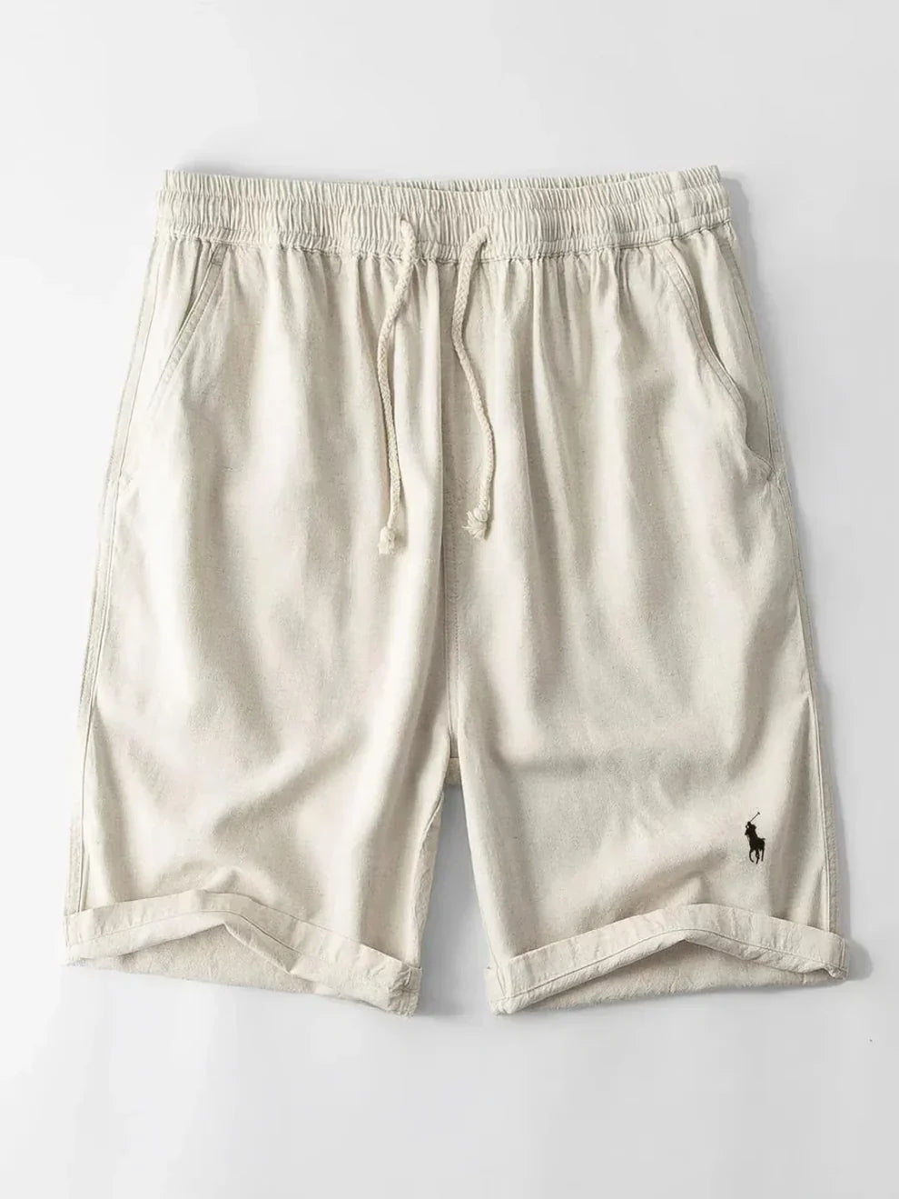 Conjunto de chemise cubaine rayée et short para hombre
