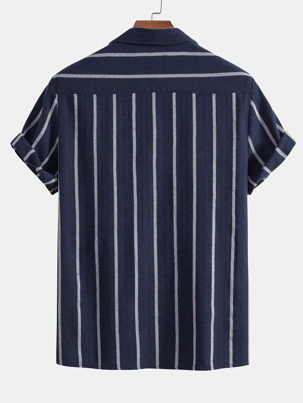 Conjunto de chemise cubaine rayée et short para hombre