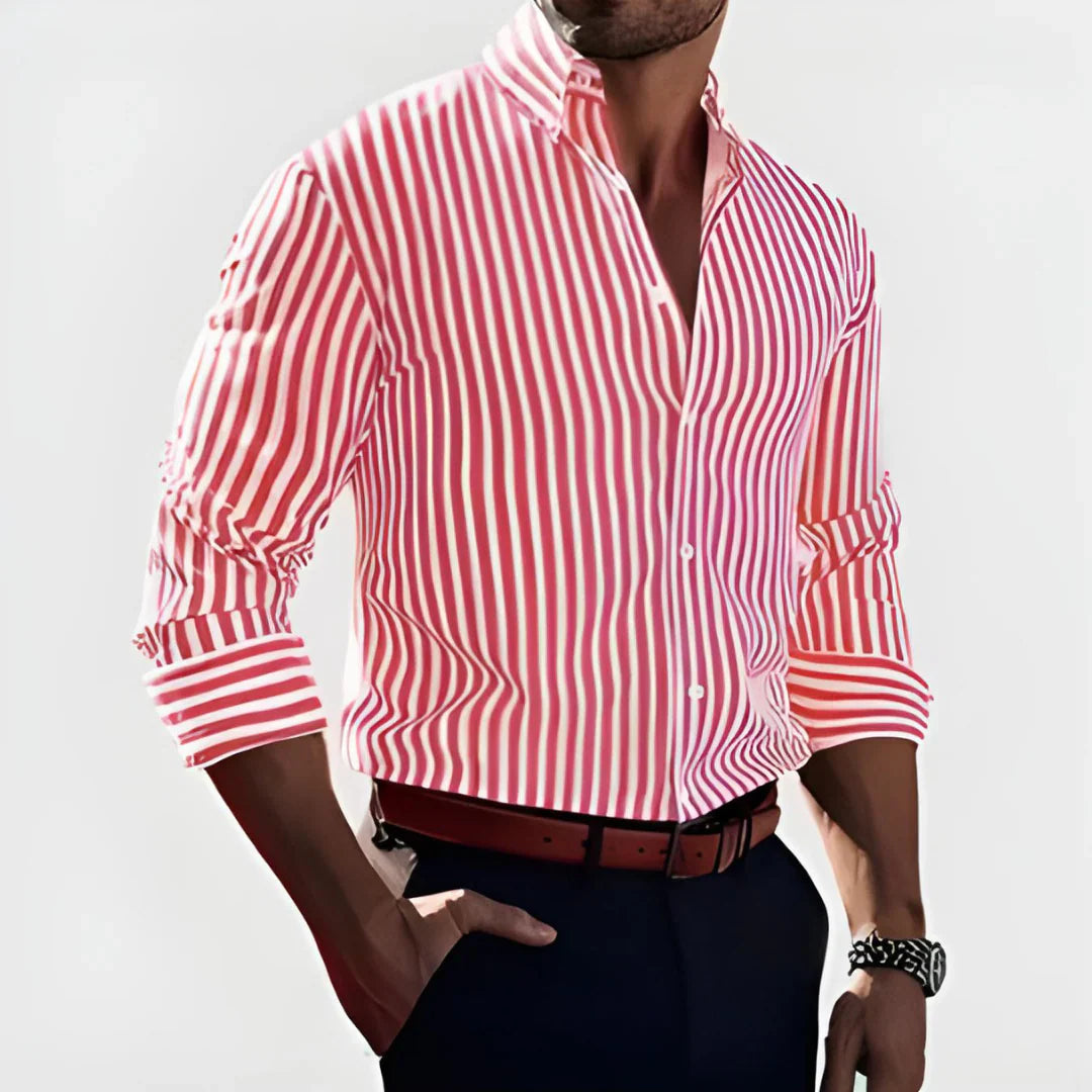 Camisa Rayée Elegante