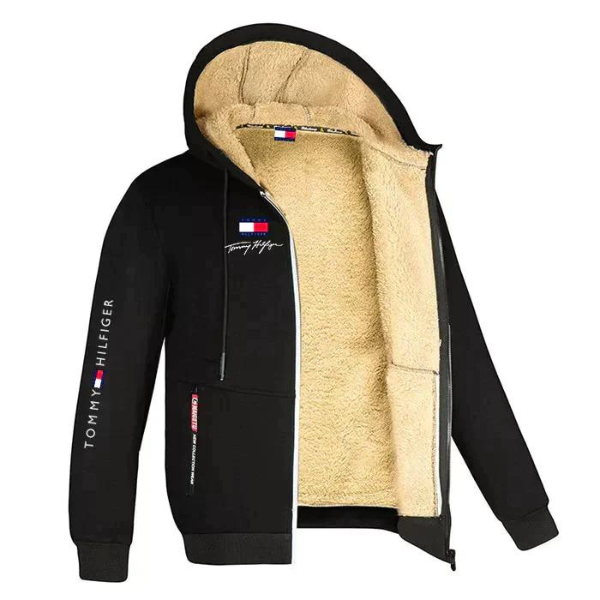 Cardigan avec Capuche en Fourrure
