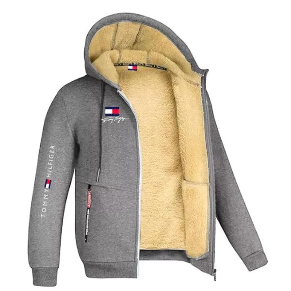 Cardigan avec Capuche en Fourrure