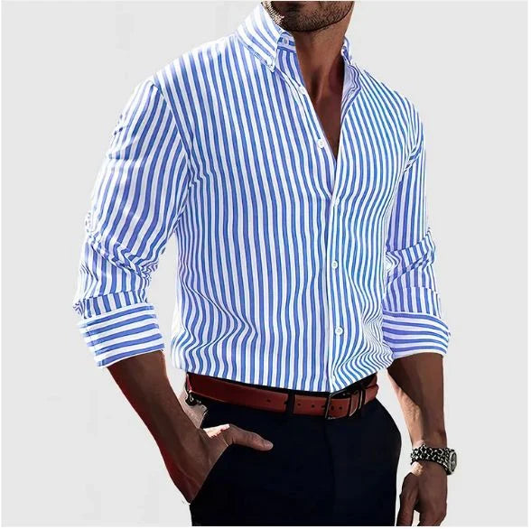 Camisa Rayée Elegante