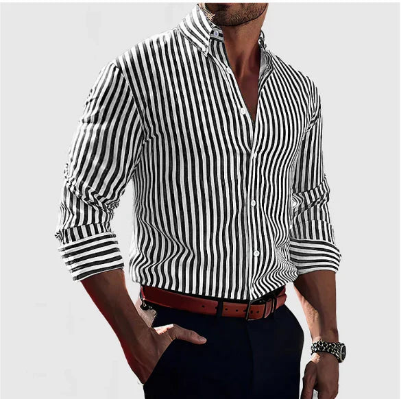 Camisa Rayée Elegante