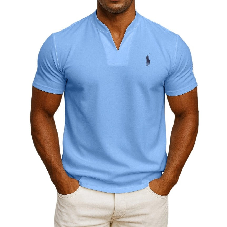 T-shirt RL chic décontracté pour homme – col style V