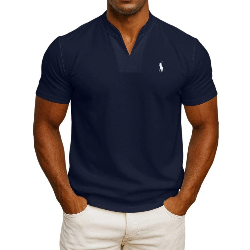 T-shirt RL chic décontracté pour homme – col style V
