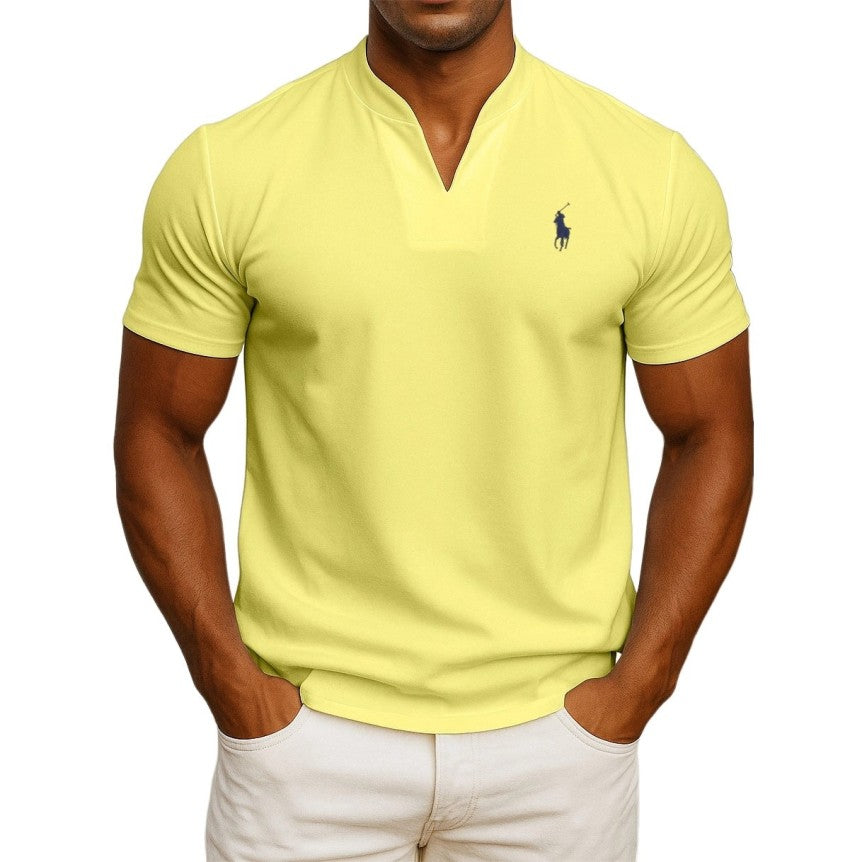 T-shirt RL chic décontracté pour homme – col style V