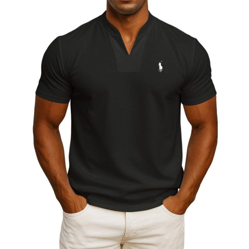 T-shirt RL chic décontracté pour homme – col style V
