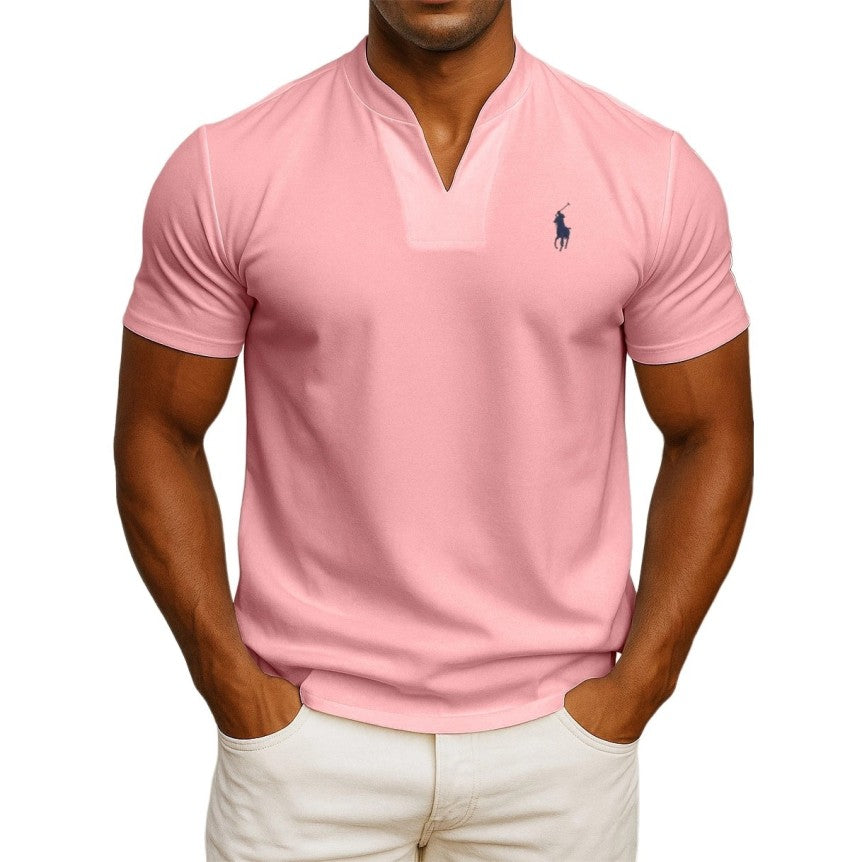T-shirt RL chic décontracté pour homme – col style V